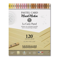 Bloc pastel card Mixed media 24X30cm - Les Terres