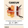 Bloc Graduate Mix Media Papier Naturel - 30 Feuilles - A5 - 220g