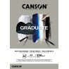 Bloc Mix Media Papier Gris Graduate - A4