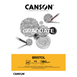 Bloc Bristol Graduate - 20 Feuilles - A5 - 180g