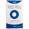 Boîte de 100 fiches bristol non perforées carte forte 205 g uni blanc