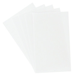 Boîte de 100 fiches bristol non perforées carte forte 205 g uni blanc