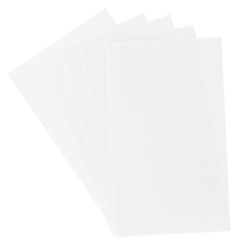 Boîte de 100 fiches bristol non perforées carte forte 205 g uni blanc