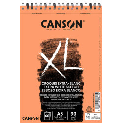 Bloc XL Extra-blanc 60 feuilles A5 90gr/m²
