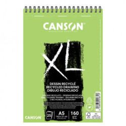 Bloc XL recyclé 25 feuilles A5 160gr/m² spiralé