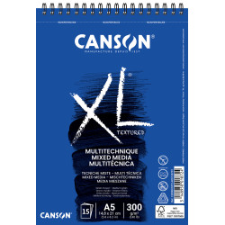 Bloc XL Mixed-Média 15 feuilles A5 300gr/m² spiralé