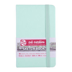 Sketchbook Art Création 80 feuilles 140g/m² Vert Menthe - 5 formats -