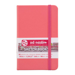 Sketchbook Art Création 80 feuilles 140g/m² Corail - 4 formats - 13 x