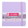 Carnet de croquis Violet pastel - Sketchbook 12 x 12 cm - 80 feuilles