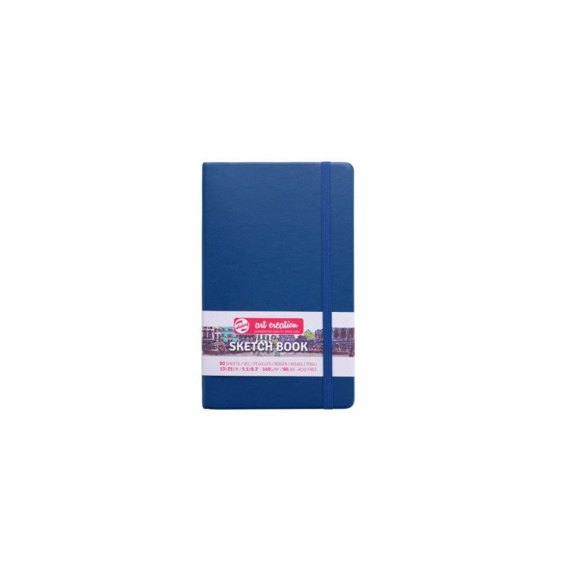 Carnet de croquis Bleu marine - Sketchbook 13 x 21 cm - 80 feuilles -