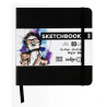 Sketchbook 14 x 14 80 feuilles papier blanc, 140 g/m², 9 couleurs de c