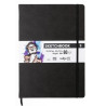 Sketchbook A4 80 feuilles papier blanc, 140 g/m², 9 couleurs de couver