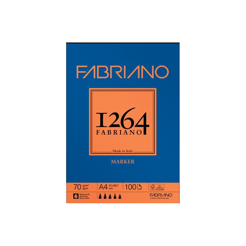 Blocs 1264 Marker 70gr/m²-100 feuilles-collé 1 côté - Format A4 ou A3