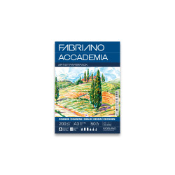 Papier dessin Accademia 200g/m² - 50 feuilles format A3 - Fabriano