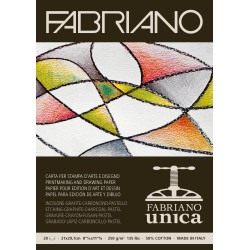 Bloc Unica - 20 feuilles - 250gr - Format A4 ou A3 - Format A3