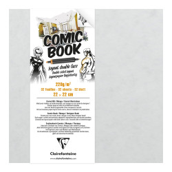 Carnet papier comic book 32 feuilles - 22x22cm