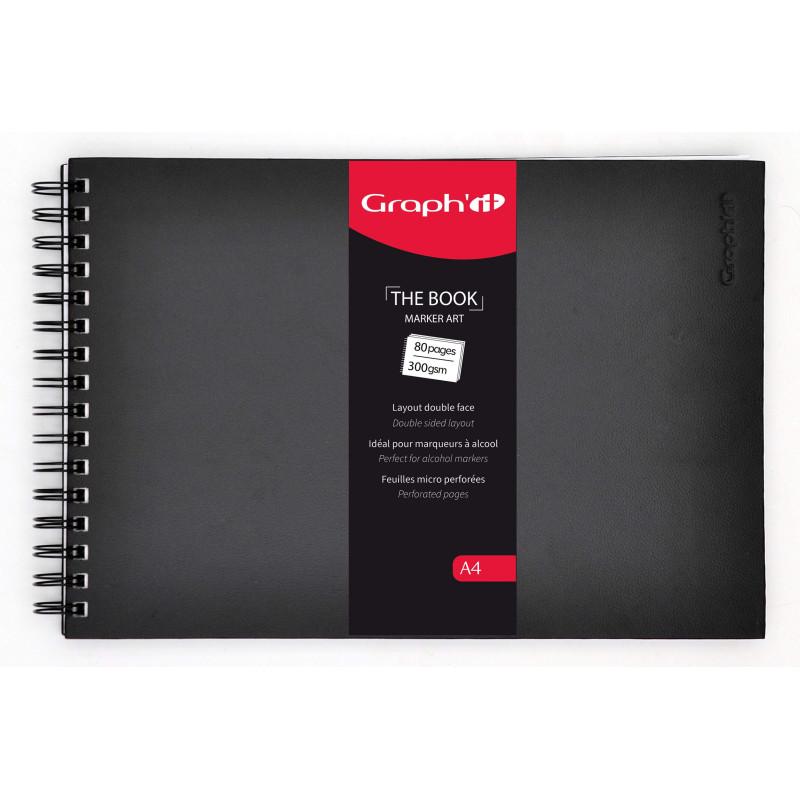 Album dessin The Book (format A5 & A4) 40 feuilles/300 gr - Format A4