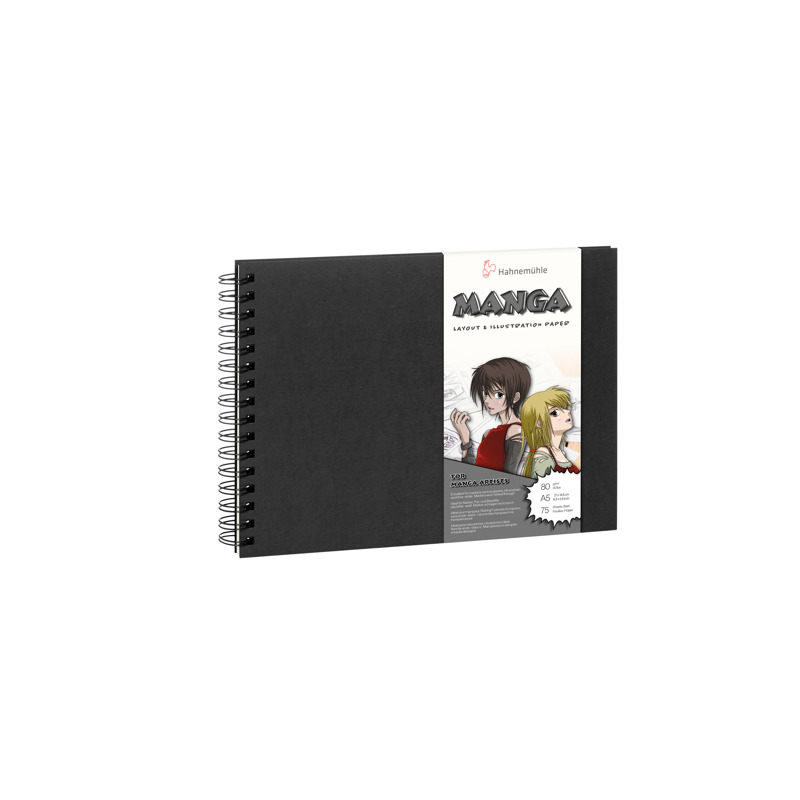 Carnet MANGA format Paysage 75 feuilles A5/A4 80gr/m² - Format A4