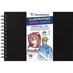Carnet papier Manga - A4 100g 75 feuilles Paysage