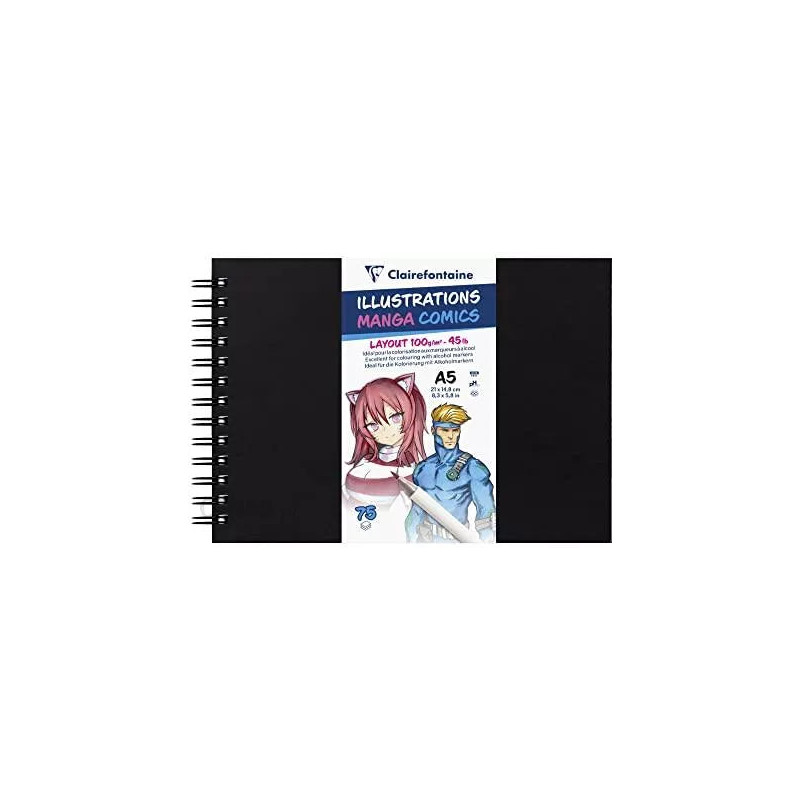 Carnet papier Manga - A4 100g 75 feuilles Paysage