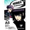 Bloc illustration Manga - 20 feuilles - 250g/m² - Formats A3,A4 et A5