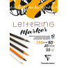 Bloc lettering A5 - 20 feuilles - 190g/m²