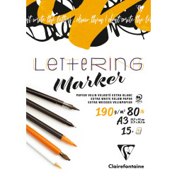 Bloc lettering A3 - 15 feuilles - 190g/m²