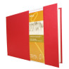 Livre croquis D&S rouge - 140 g/m² - A5 rouge paysage - 80 feuilles