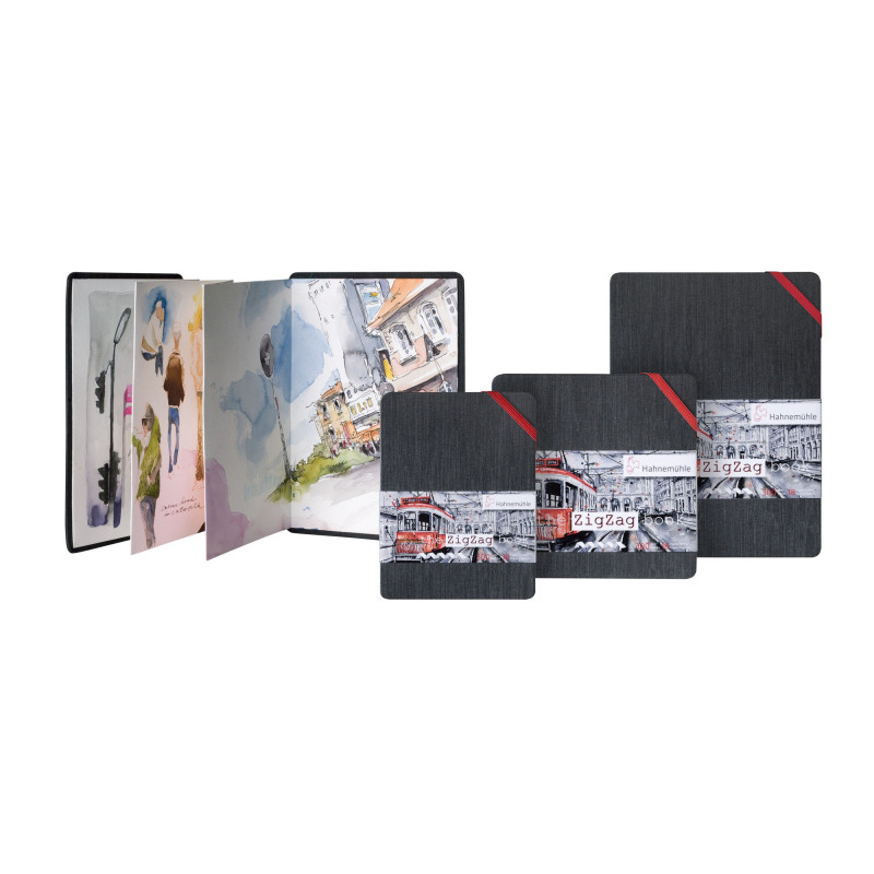 Carnet The Zig Zag Book 300g/m² - Format 5x5 cm