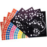 Pochette de 16 planches de gommettes de 5 motifs animaux différents