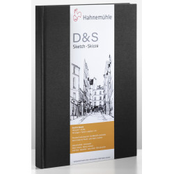 Livres de croquis D&S 80 feuilles 140g/m² couleur noire format portrai