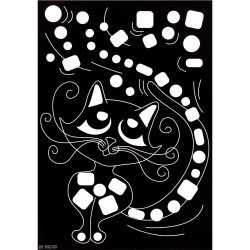Pochette de 16 planches de gommettes de 5 motifs animaux différents
