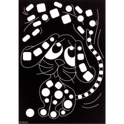 Pochette de 16 planches de gommettes de 5 motifs animaux différents