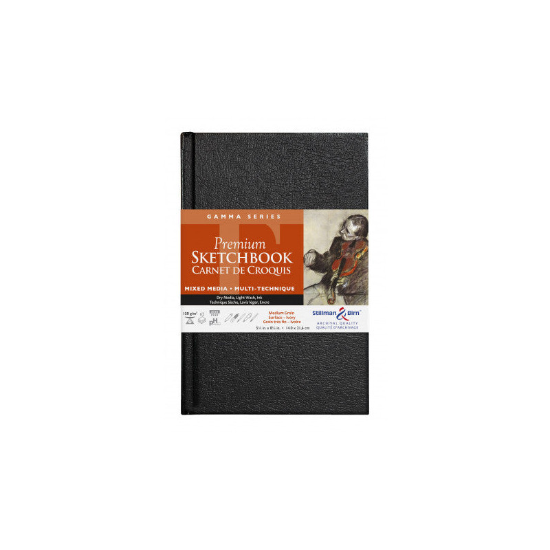 Carnets Gamma couverture rigide - 14x21.6 cm Portrait Cousu 62F