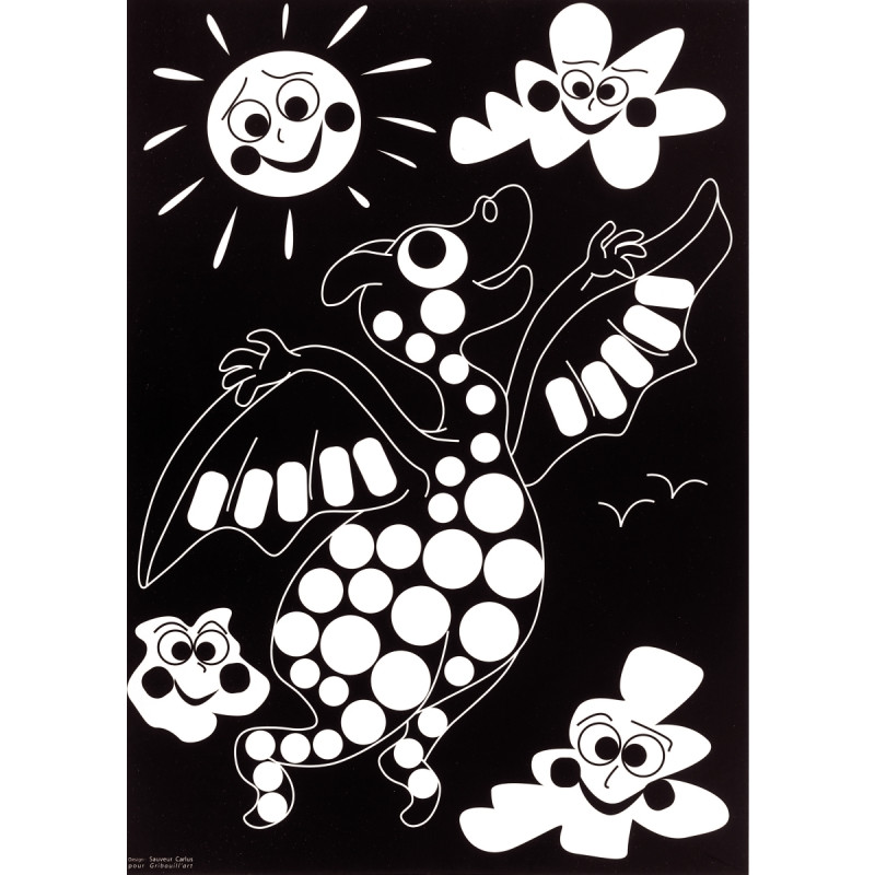 Pochette de 16 planches de gommettes de 5 motifs animaux différents