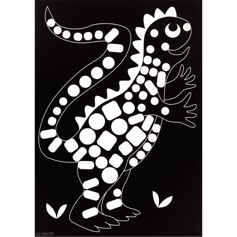 Pochette de 16 planches de gommettes de 5 motifs animaux différents