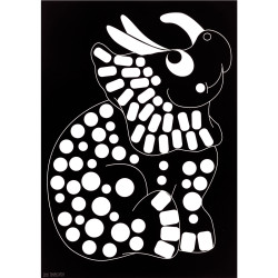 Pochette de 16 planches de gommettes de 5 motifs animaux différents