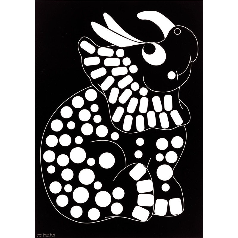 Pochette de 16 planches de gommettes de 5 motifs animaux différents