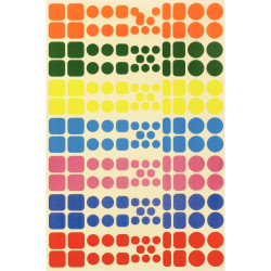 Pochette de 16 planches de gommettes de 5 motifs animaux différents