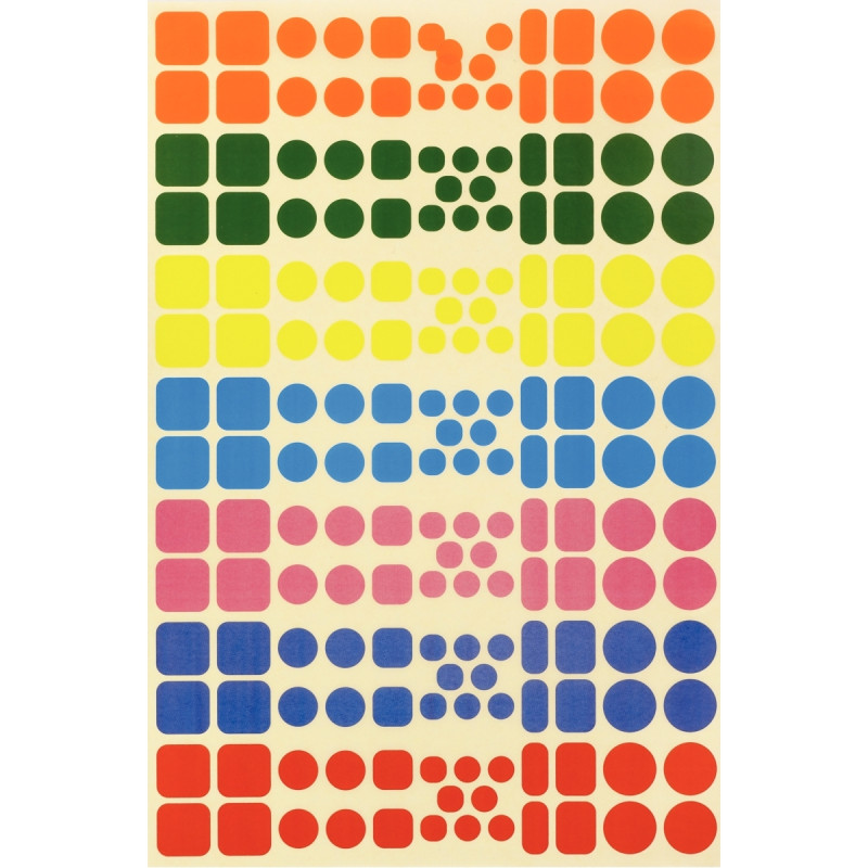 Pochette de 16 planches de gommettes de 5 motifs animaux différents