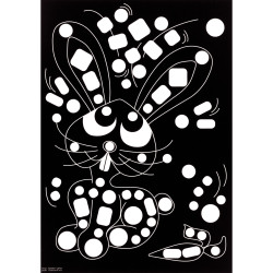 Pochette de 16 planches de gommettes de 5 motifs animaux différents