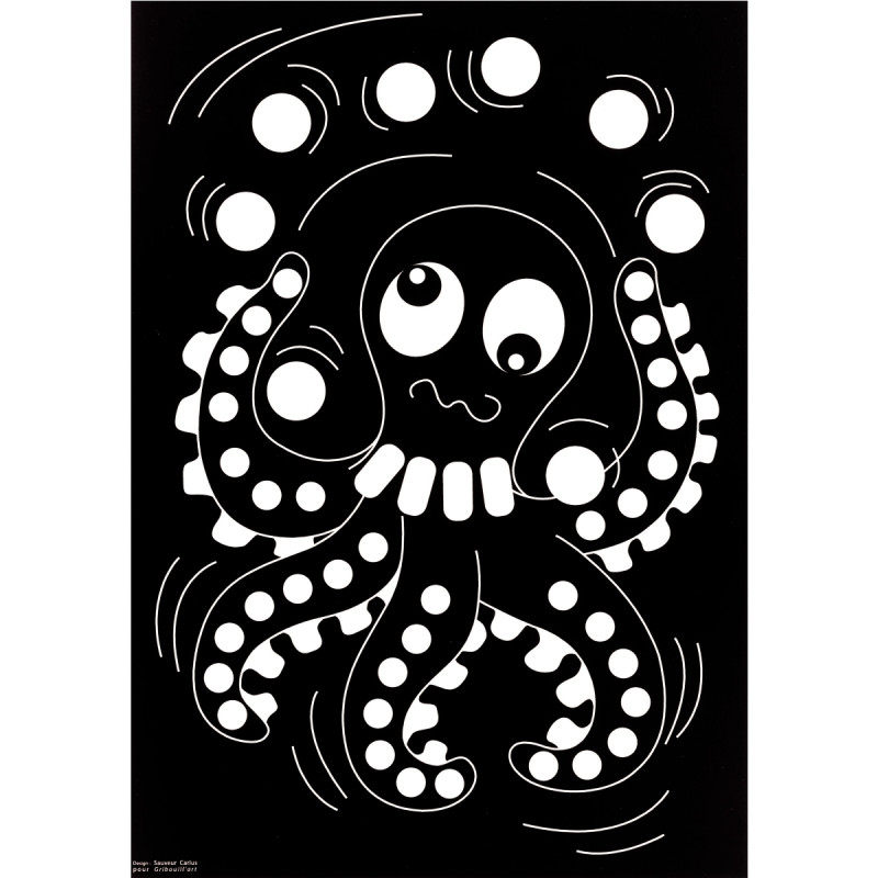 Pochette de 16 planches de gommettes de 5 motifs animaux différents