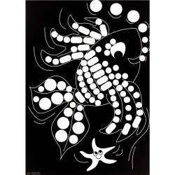 Pochette de 16 planches de gommettes de 5 motifs animaux différents