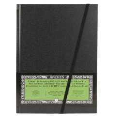 Carnet Arches A4 - 185gr/m² - 24 feuilles -Grain fin - Portrait - Cans