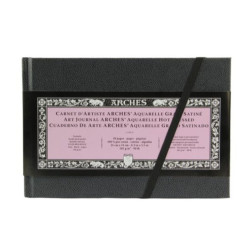 Carnet Arches 21 x 14 cm - 185gr/m² - 24 feuilles -Grain Satiné - Pays