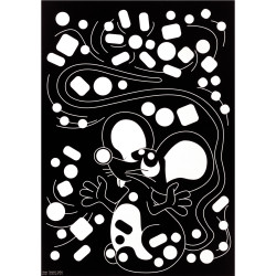 Pochette de 16 planches de gommettes de 5 motifs animaux différents
