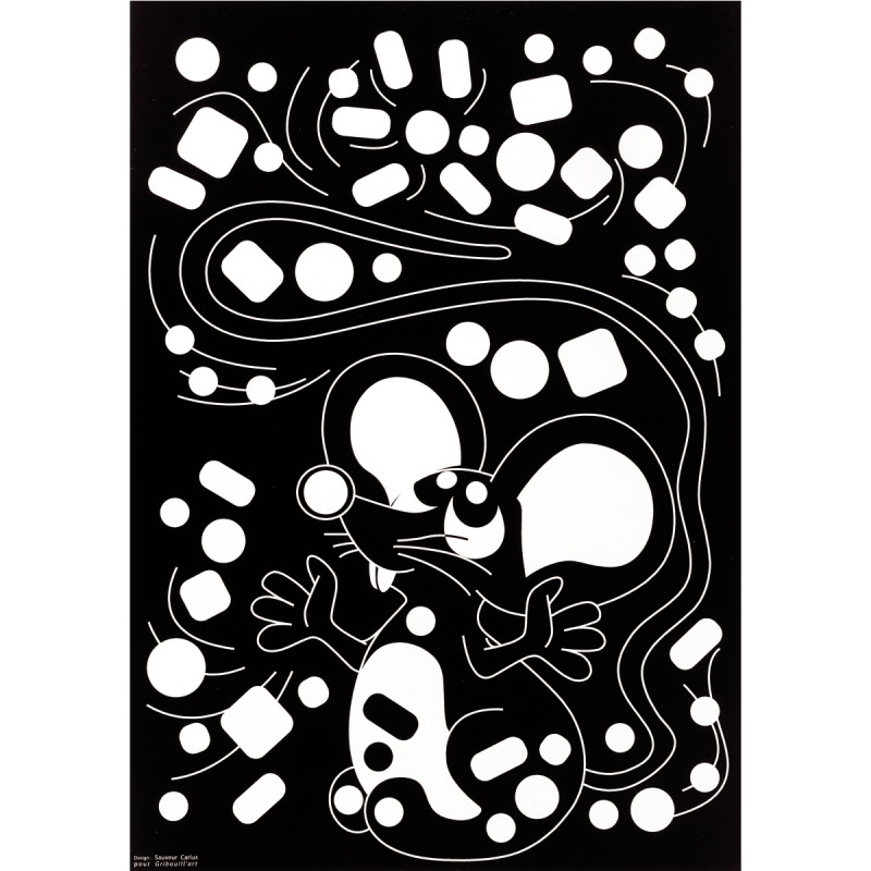 Pochette de 16 planches de gommettes de 5 motifs animaux différents