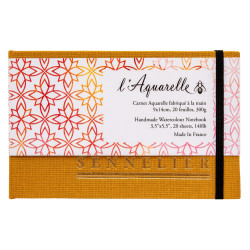Carnet L'Aquarelle 300gr/m² - 15 x 25 cm