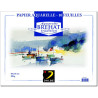 Pochette de 10 feuilles de papier aquarelle Bréhat - 300g/m²