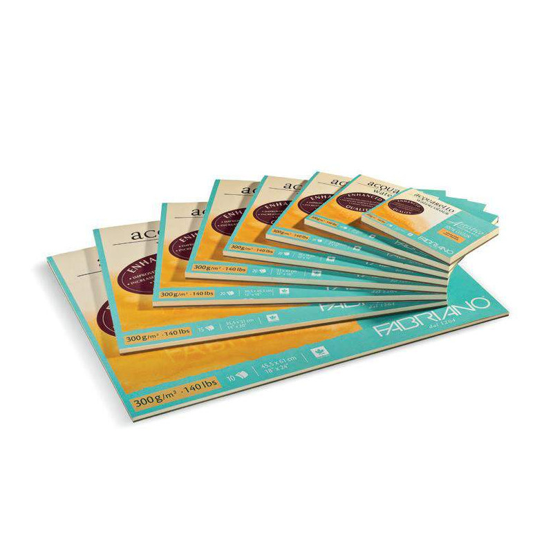 Bloc Papier Aquarelle Artistico Extra white collé 4 côtés - 4 formats
